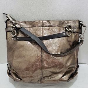 Coach Metallic Tote Bag